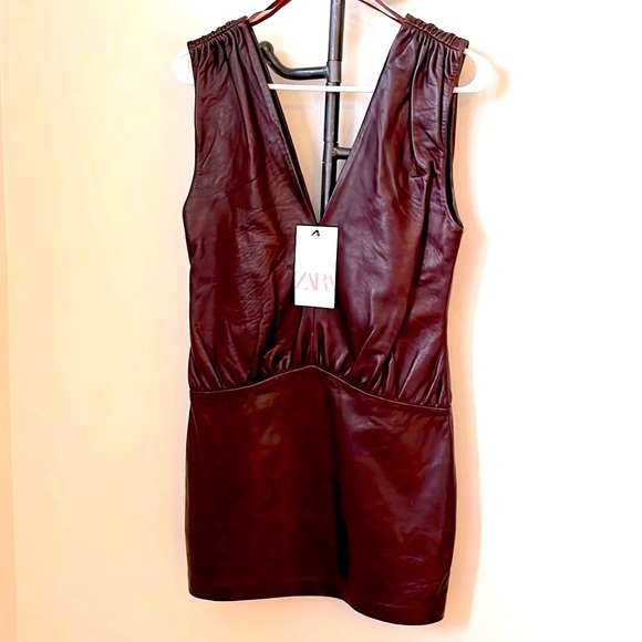 Zara Dresses & Skirts - 🆕🍁Zara Vegan Leather Dress